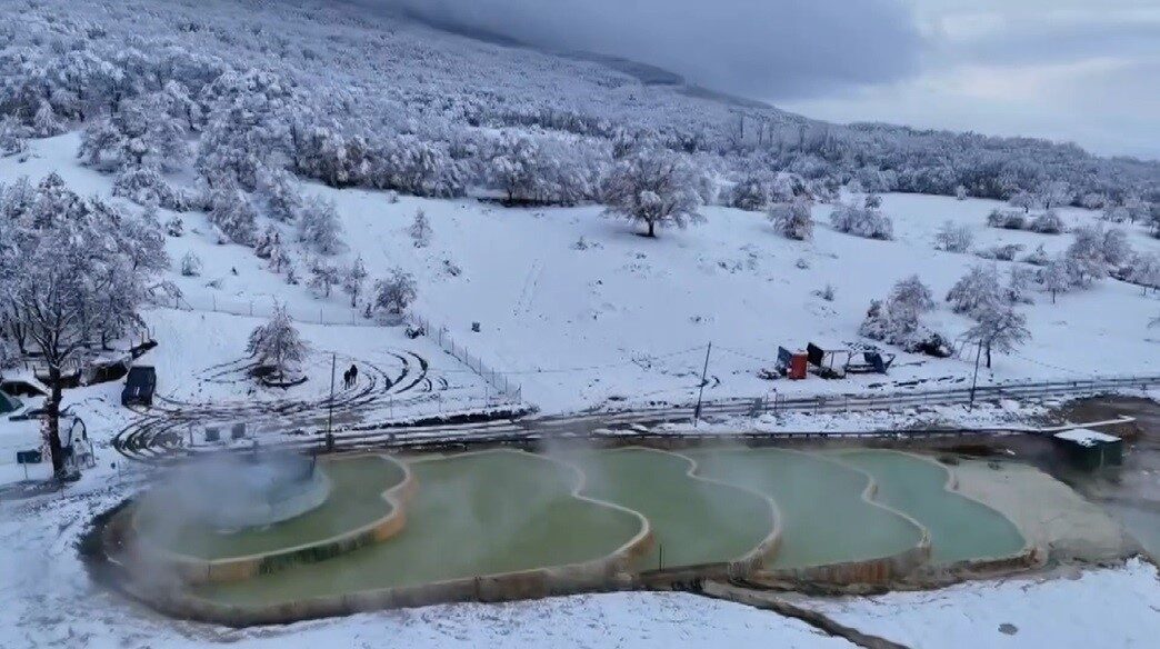 Bursa’nın İnegöl ilçesinde karla