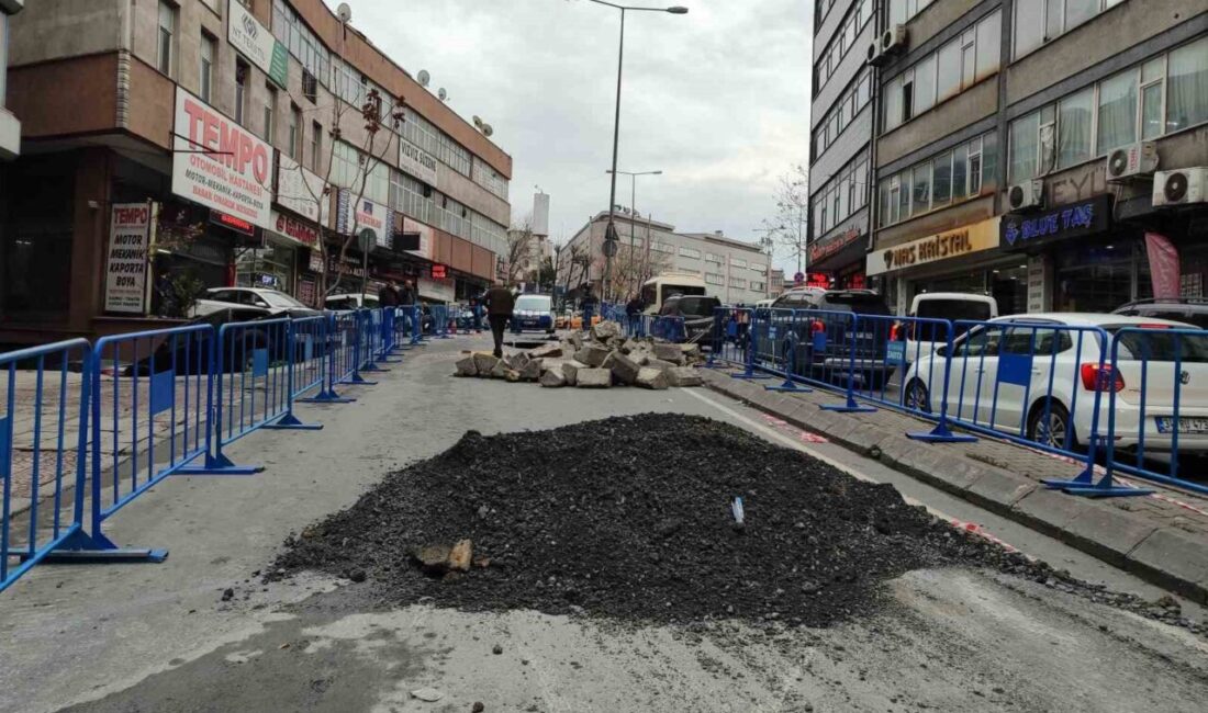 Güngören’de dün İSKİ ekiplerinin