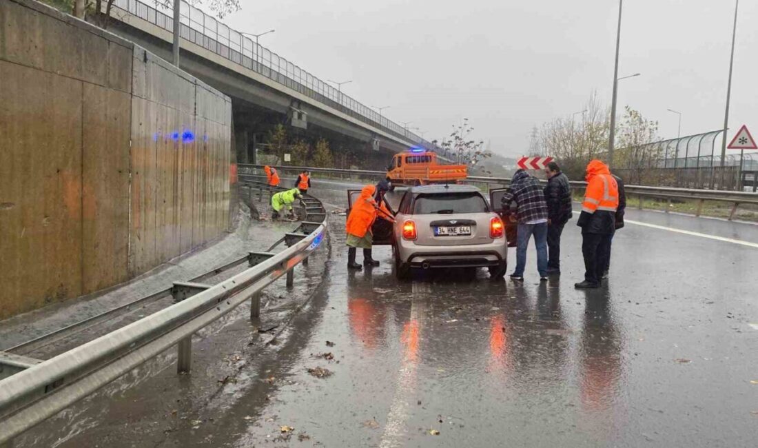 Kağıthane’de etkili olan sağanak