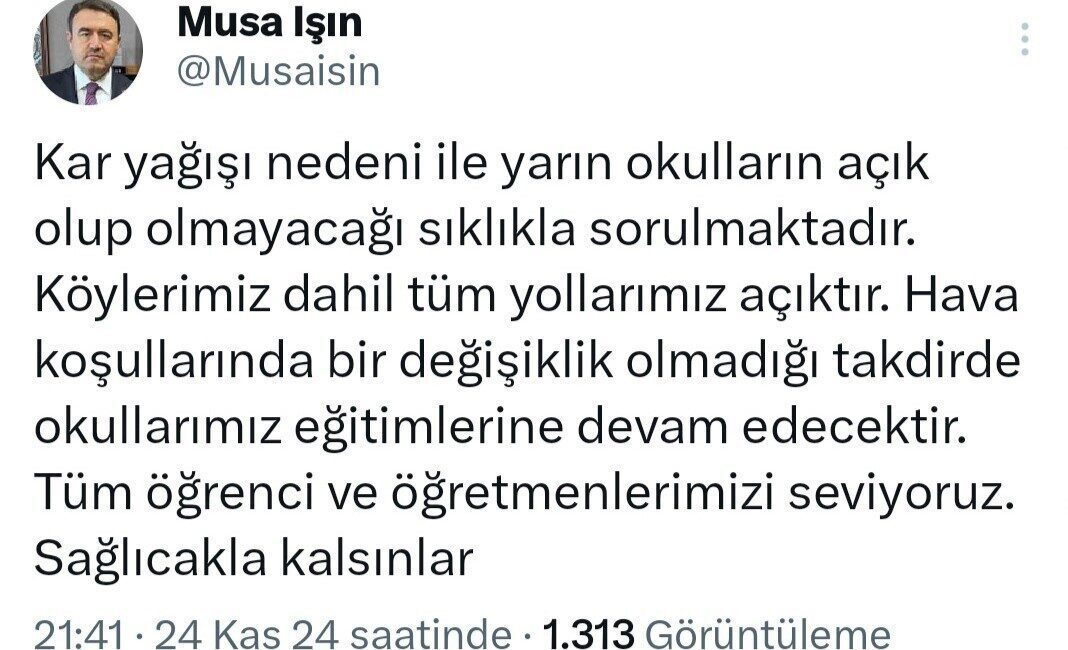 Kütahya Valisi Musa Işın,