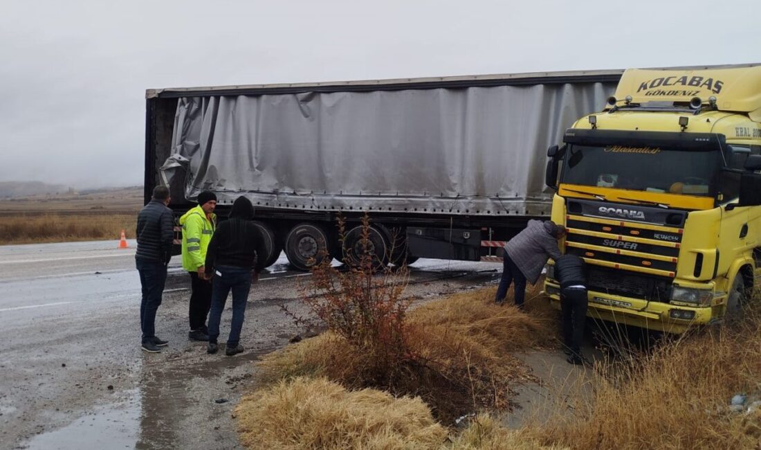 Çorum’un Alaca ilçesinde sürücüsünün