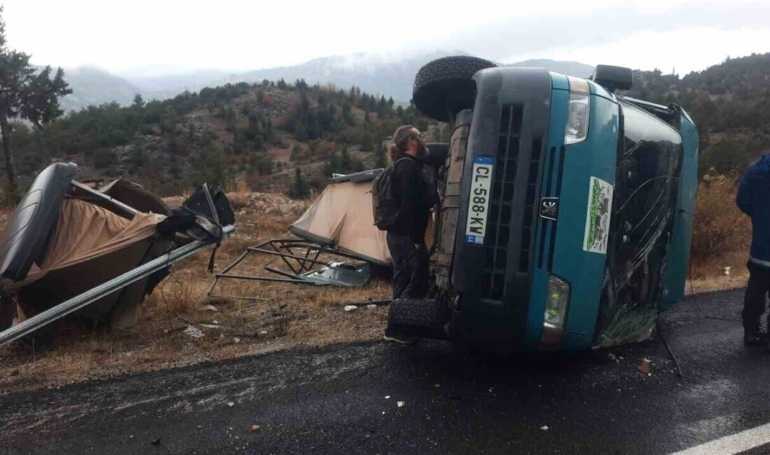 Antalya’nın Akseki ilçesinde karavan