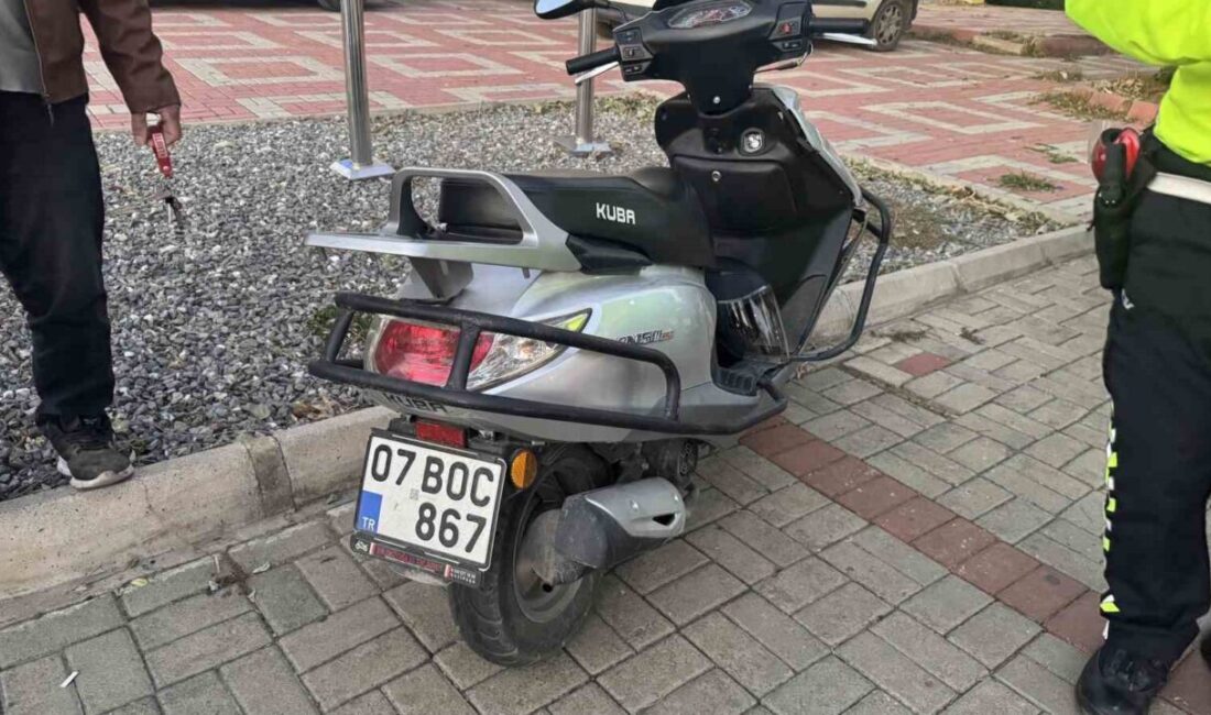 Antalya’nın Gazipaşa ilçesinde motosikletle