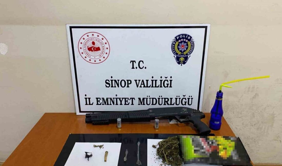 Sinop’ta polis ekiplerince gerçekleştirilen