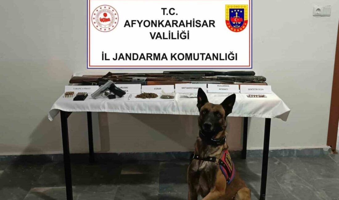 Afyonkarahisar’da jandarma ekipleri araç