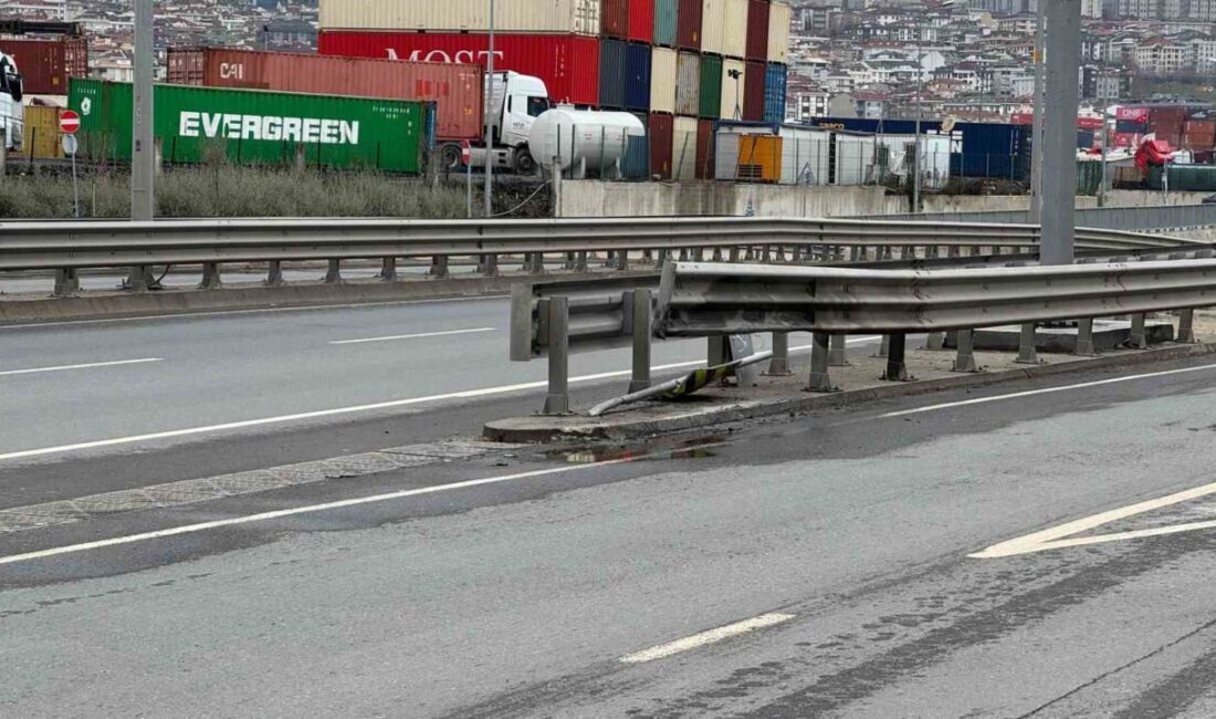 Beylikdüzü’nde yağmur nedeniyle kayganlaşan