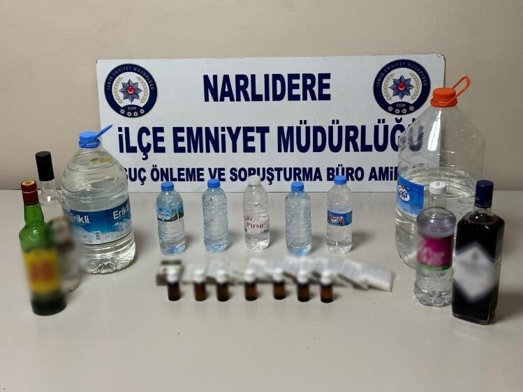 İzmir Narlıdere’de, polis ekiplerince