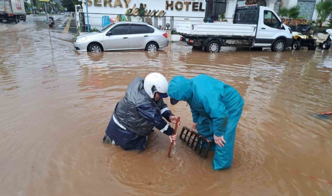 Sağanak yağmur nedeniyle yoğun