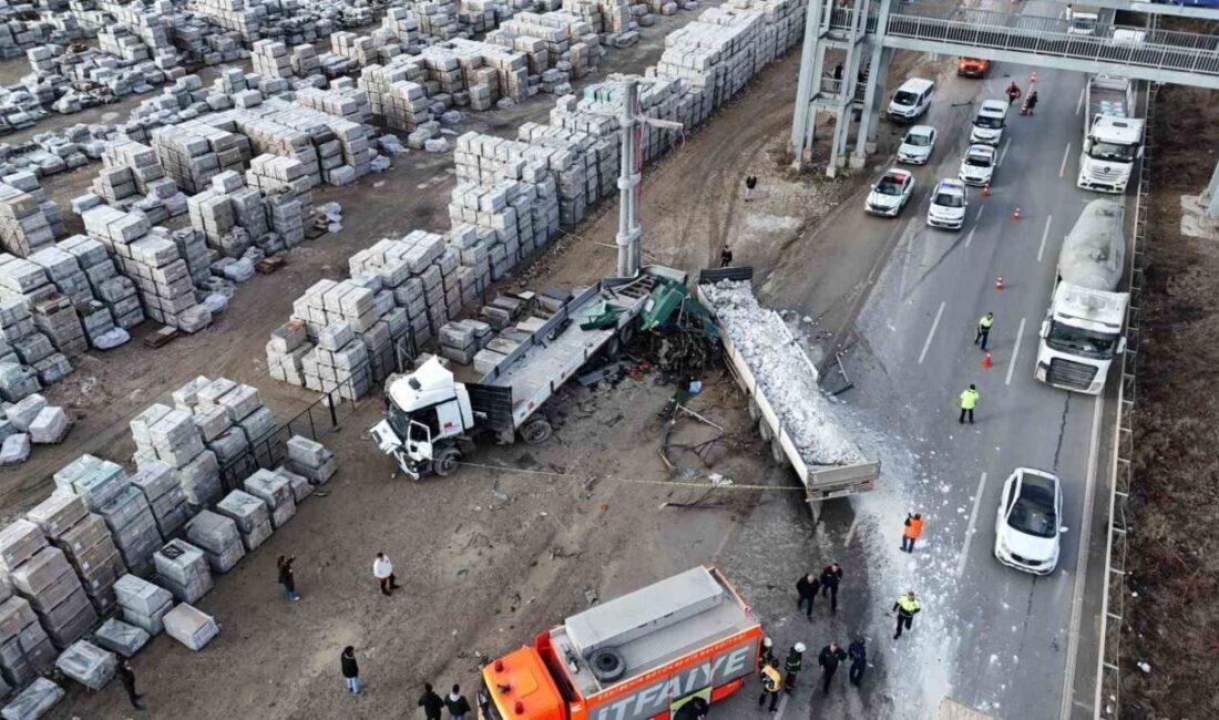 Eskişehir’de lastiğinin patlaması sonucu