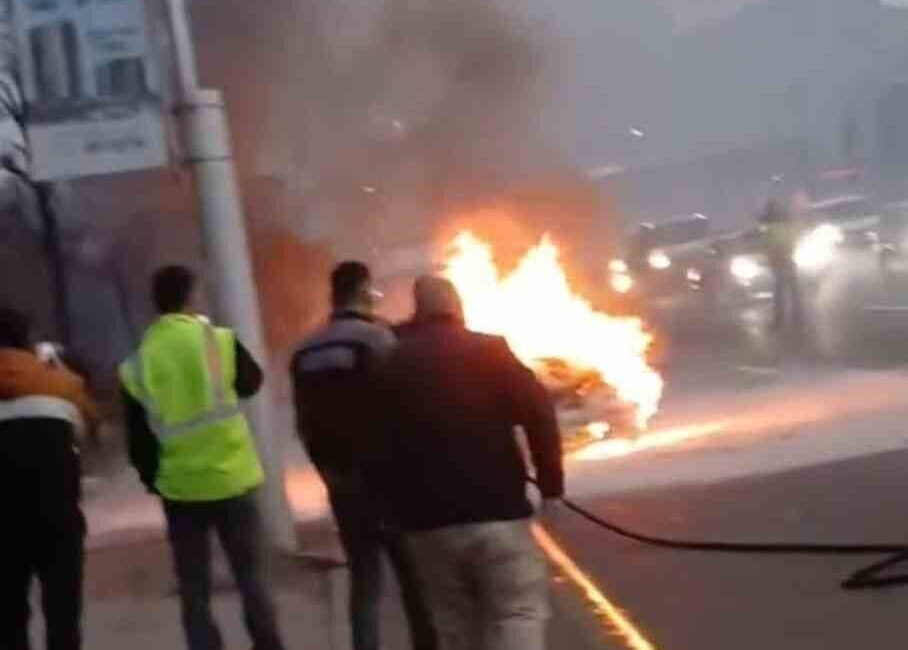 Ankara’da seyir halindeki bir