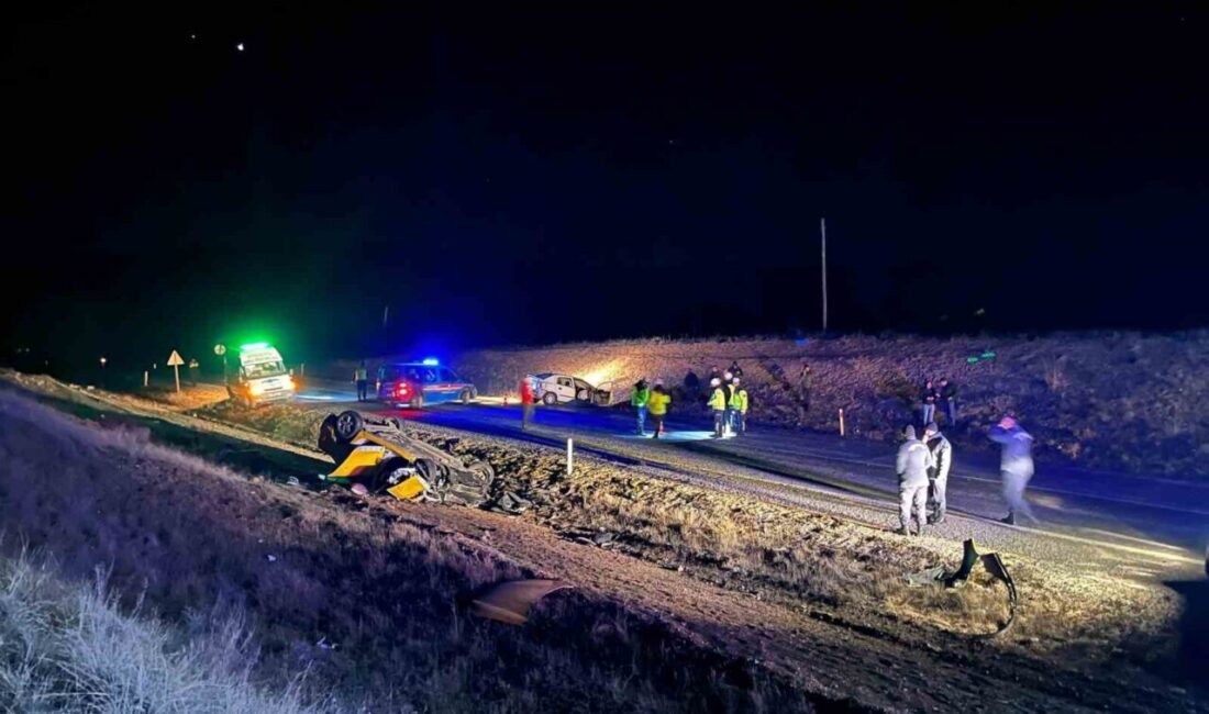 Eskişehir-Afyonkarahisar yolunda iki aracın