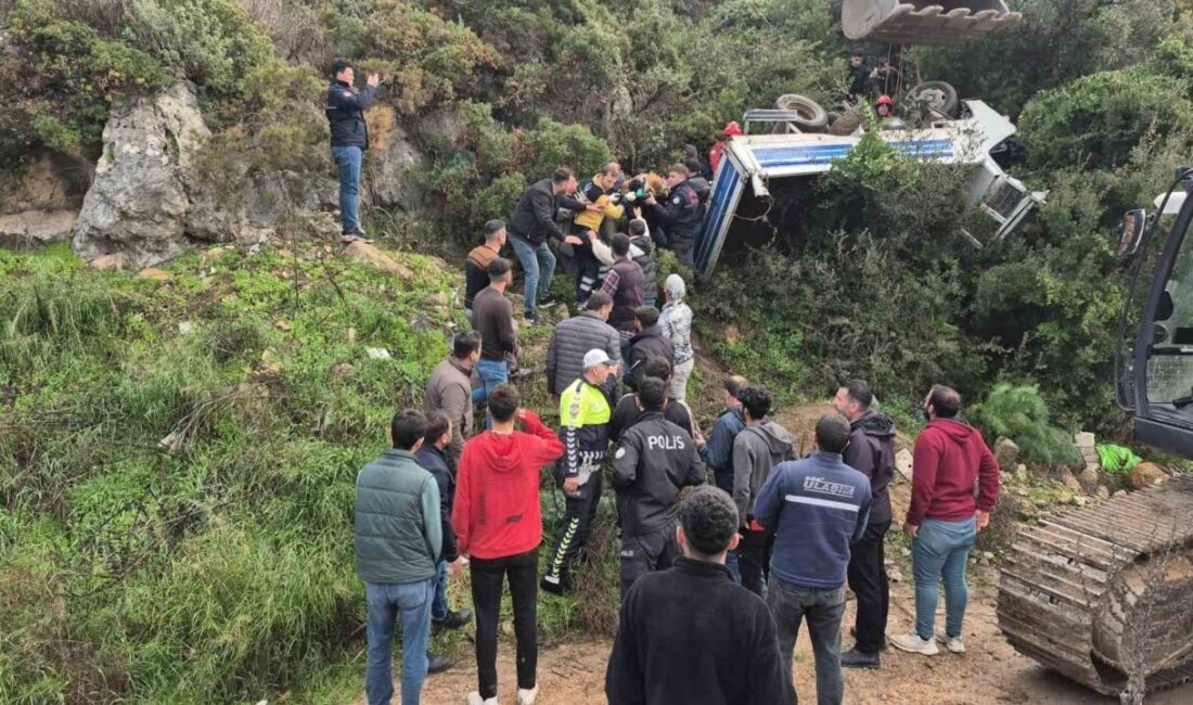 Muğla’nın Bodrum ilçesinde kamyonetin