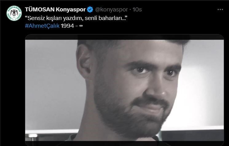 Konyaspor, Ahmet Çalık’ı vefatının