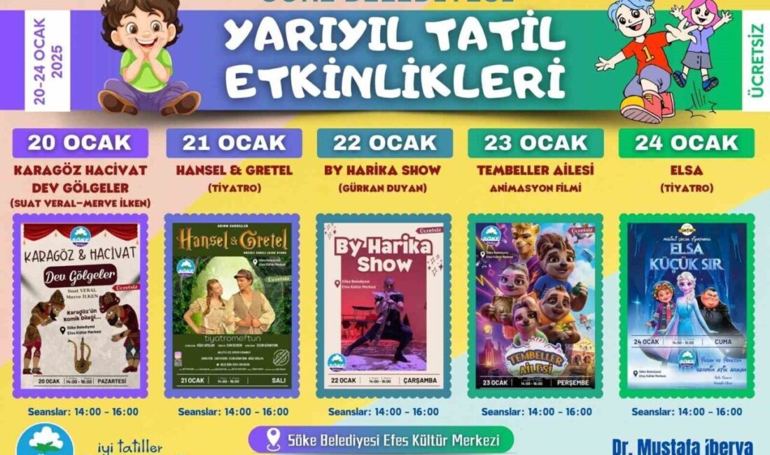 Söke Belediyesi, çocuklara yarıyıl